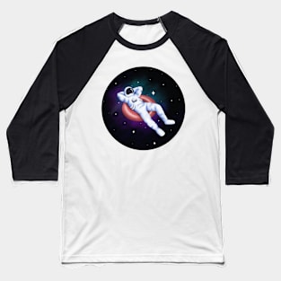 astronaut floating in space Baseball T-Shirt